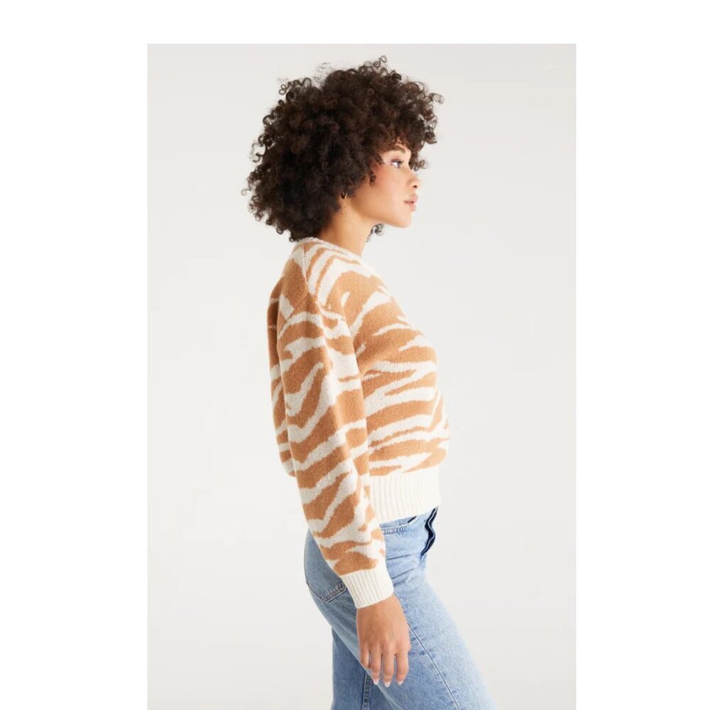 Z Supply Cloud Sandstone Stripe Sweater Size XS - Picture 2 of 3